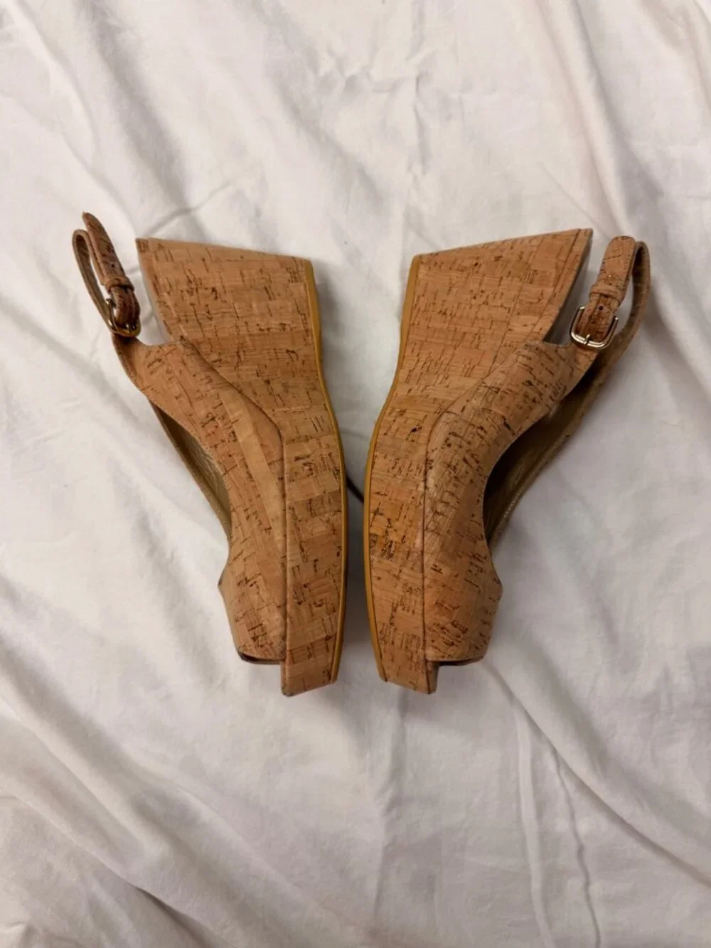 Stuart Weitzman Jean wedges Cork 9.5 - Picture 7 of 10